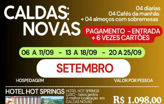 CALDAS NOVAS - SETEMBRO CALDAS NOVAS - SETEMBRO